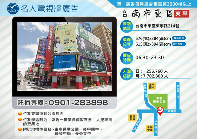 台南市東區東寧路&林森路口